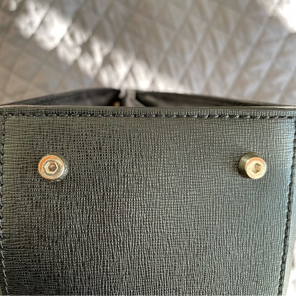 Coccinelle Black Leather Office Bag with laptop compartment - Picture 14 of 17